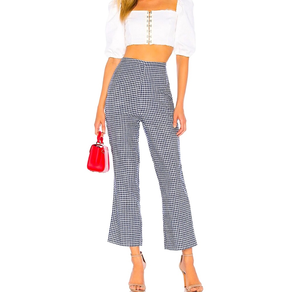 L'Academie - The Roxo Pant in Navy and White